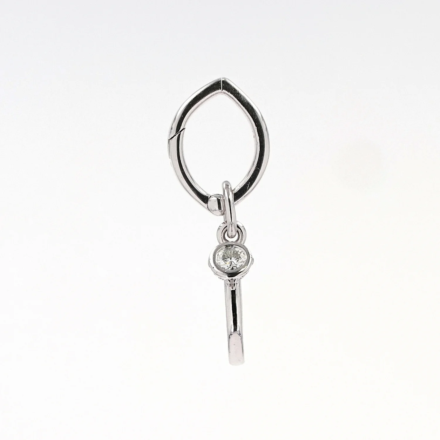 Engagement Ring Charm in Sterling Silver - Image 2