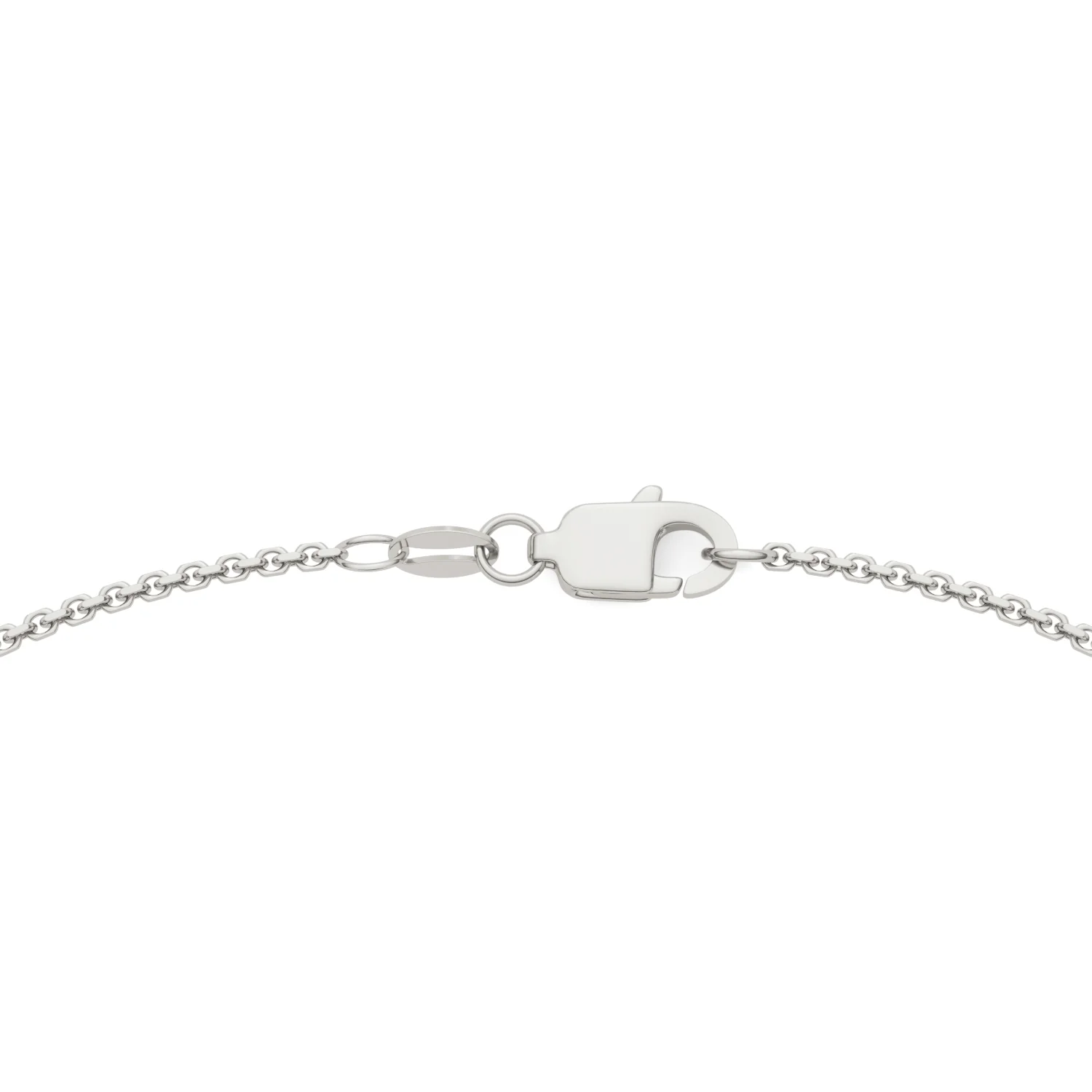 0.50 CTW DEW Round Moissanite Five-Stone Station Necklace in Sterling Silver - Image 4