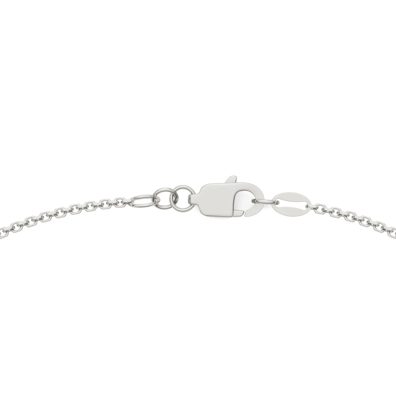 1.50 CTW DEW Round Moissanite Fifteen-Stone Station Necklace in Sterling Silver - Image 4