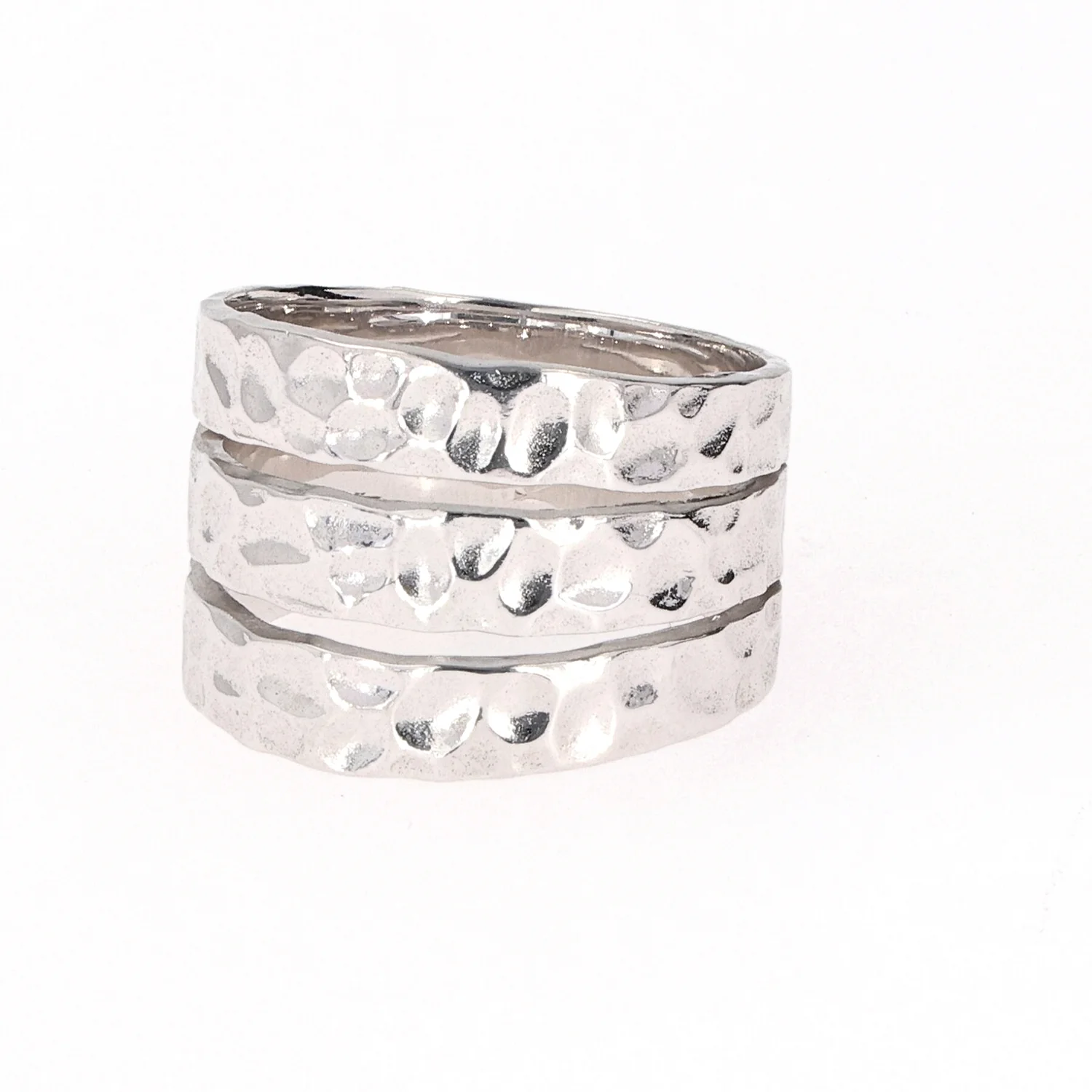 Hammered Band in Sterling Silver - Image 2