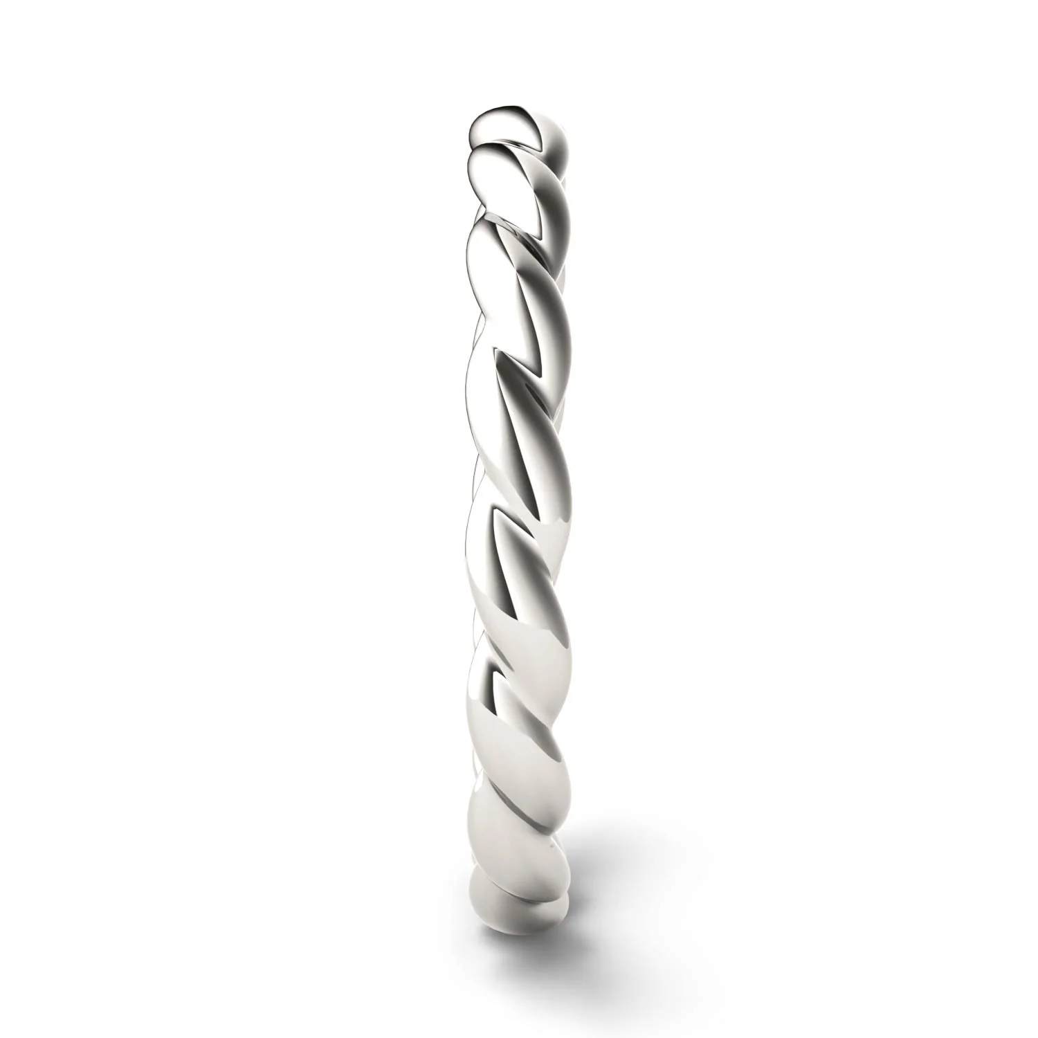 Sterling Silver Twist Stackable Ring - Image 5